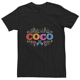 Big & Tall Disney / Pixar Coco Colored Logo Distressed Tee