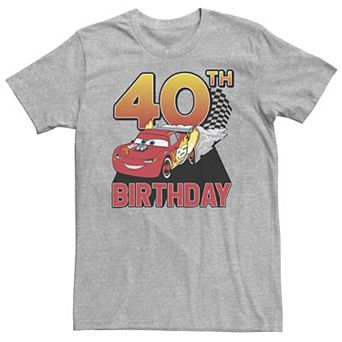 Big & Tall Disney / Pixar Cars 40th Birthday Racer Lightning McQueen Tee