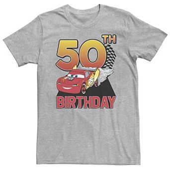 Big & Tall Disney / Pixar Cars 50th Birthday Racer Lightning McQueen Tee