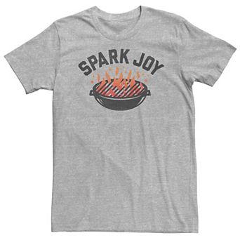 Big & Tall "Spark Joy" BBQ Flame Line Sketch Tee
