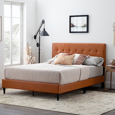 Lucid Dream Collection Square Tufted Upholstered Bed