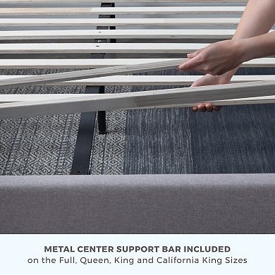 Lucid Dream Collection Upholstered Horizontal Channel Bed