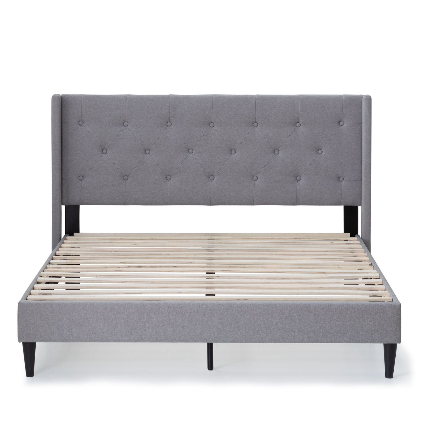 Lucid Dream Collection Upholstered Wingback Diamond Tufted Bed