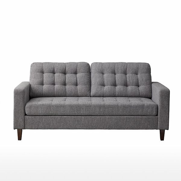 Lucid Dream Collection Button Tufted Square Arm Sofa