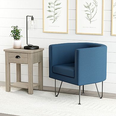 Lucid Dream Collection Barrel Chair with Hairpin Legs