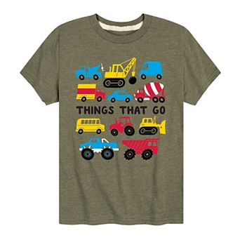 Boys 8-20 Things That Go Graphic Tee