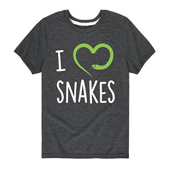 Boys 8-20 I Love Snakes Graphic Tee