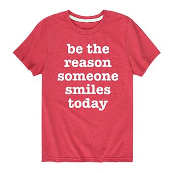 Boys 8-20 Be The Reason Someone Smiles Graphic Tee