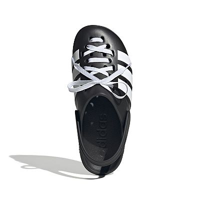 サンダル・ミュール ADIDAS ADILETTE CLOG 2.0 5FT2022 adidas Adilette Clog 2.0 in Black and White | eBay