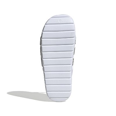 Men\'s adidas White Slip-On Clogs with Orange and Black Stripe Accents. Size 8D NEW ADIDAS MENS ADILETTE CLOGS SLIP ON SLIDES ~ SIZE US 11  main image 3
