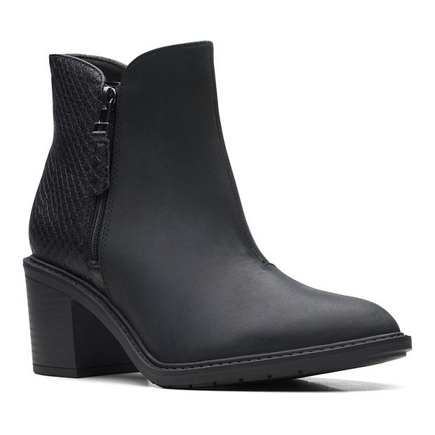 Clarks zip shop ankle boots