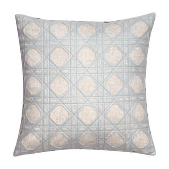 Edie@Home Rattan Throw Pillow