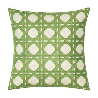 Edie@Home Rattan Throw Pillow