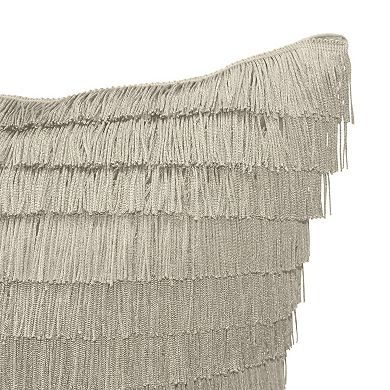 Edie@Home Gatsby Fringe Throw Pillow