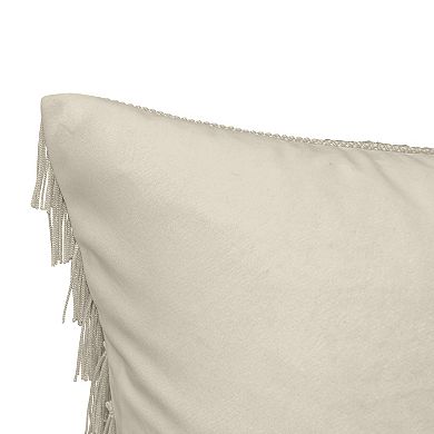 Edie@Home Gatsby Fringe Throw Pillow