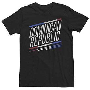 Big & Tall Fifth Sun Dominican Republic Slanted Stripe Logo Tee