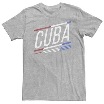 Big & Tall Fifth Sun Cuba Slanted Stripe Logo Tee