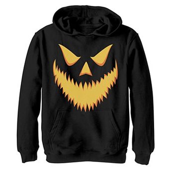Boys 8-20 Jack-O-Lantern Candle Lit Grin Hoodie