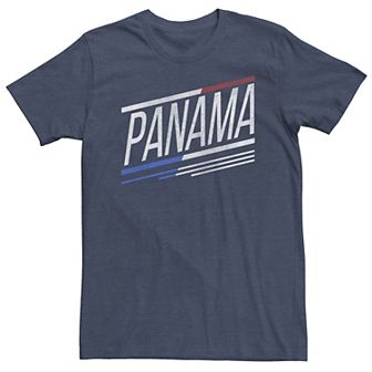 Big & Tall Fifth Sun Panama Slanted Stripe Logo Tee