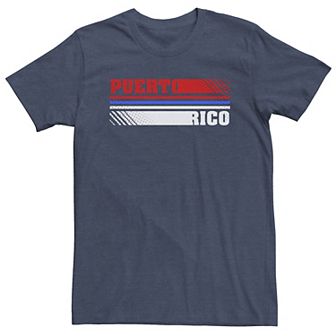 Big & Tall Fifth Sun Puerto Rico Colorful Word Stack Tee