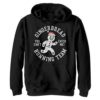 Boys 8-20 Gingerbread Running Team Stamp Hoodie