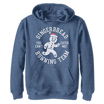 Boys 8-20 Gingerbread Running Team Stamp Hoodie