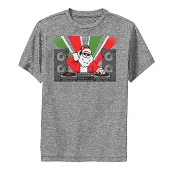 Boys 8-20 DJ Santa Claus Christmas Graphic Tee