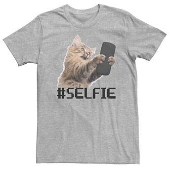 Big & Tall Sun Cat Animal Pixel Art Tee