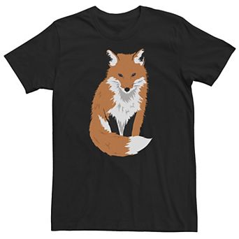Big & Tall Red Fox Cute Forest Animal Tee