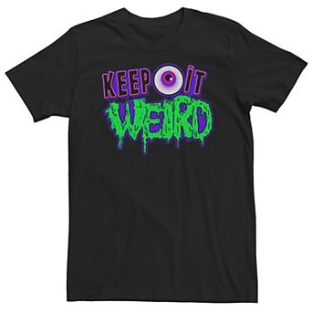 Big & Tall "Keep It Weird" Animated Text Tee