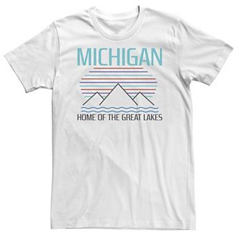 Big & Tall Fifth Sun Michigan "Home Of The Great Lakes" Tee