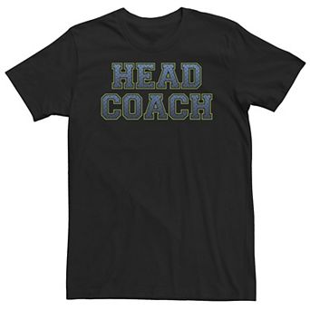 Big & Tall "Head Coach" Text Tee