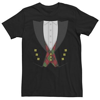 Big & Tall Irish Waistcoat St. Patrick's Day Tux Funny Costume Tee