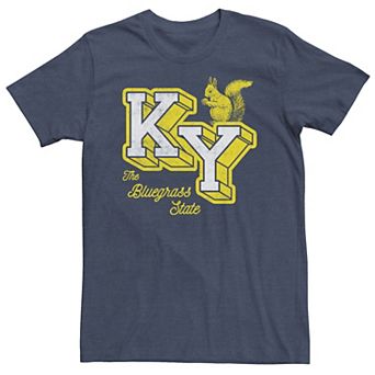 Big & Tall Kentucky KY The Bluegrass State Collegiate Tee