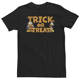 Big & Tall Garfield Halloween Trick Or Treat Tee
