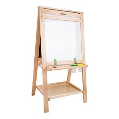 Qaba Art Easel For Kids With Paper Roll, 3 In 1 Toddler Painting