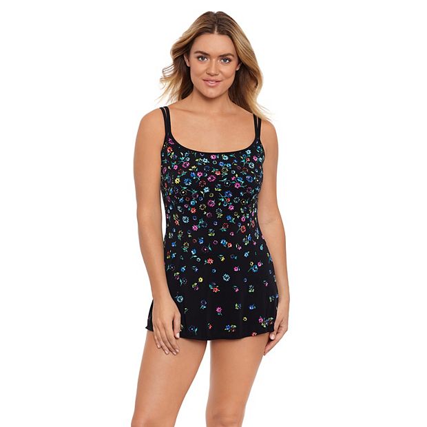 Women's Great Lengths Fable Floral Long Torso Princess Seam One-Piece  Swimdress