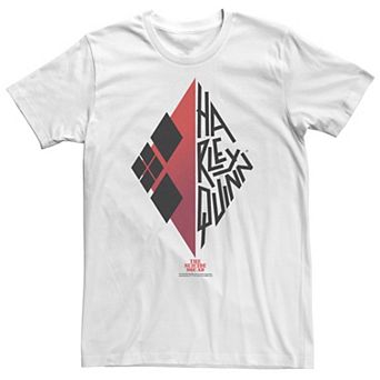 Big & Tall DC Comics The Suicide Squad Harley Quinn Envelope Text Tee