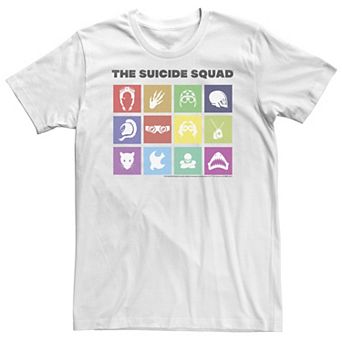 Big & Tall DC Comics The Suicide Squad Boxed Squad Icons Tee