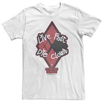 Big & Tall DC Comics The Suicide Squad Live Fast Logo Tee