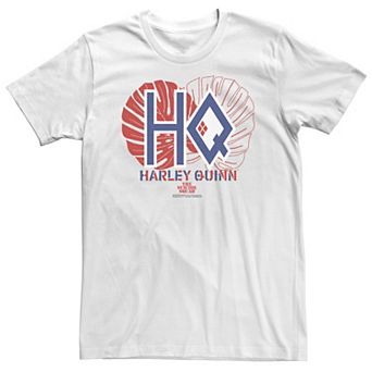 Big & Tall The Suicide Squad HQ Red & Blue Logo Tee