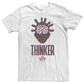Big & Tall The Suicide Squad Thinker Red & Blue Tee