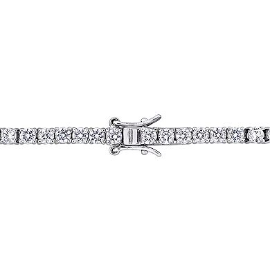 Stella Grace Sterling Silver Lab-Created White Sapphire Tennis Bracelet