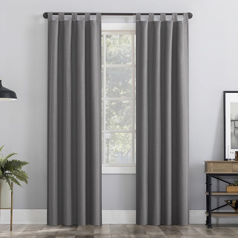 The Big One 2-Pack Kentfield Tab Top Room Darkening Curtain, Grey, 40X84