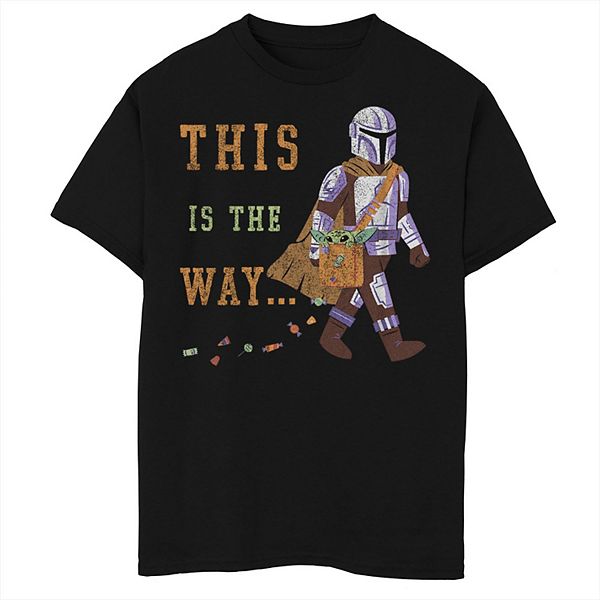 Boys 8-20 Star Wars The Mandalorian This Is The Way Trick Or Treat ...