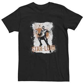 Big & Tall Marvel Star-Lord Guardians of the Galaxy Splatter Tee