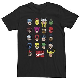 Big & Tall Marvel Hero Portrait Bingo Tee