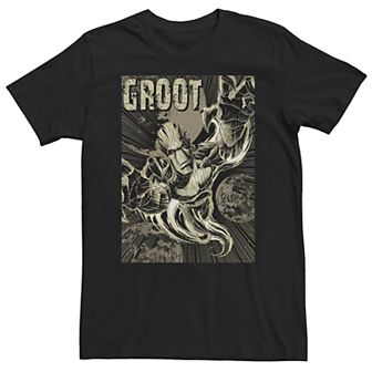Big & Tall Marvel Guardians of the Galaxy Groot Uproot Tee