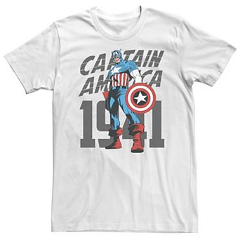 Big & Tall Marvel Captain America Avengers History Tee