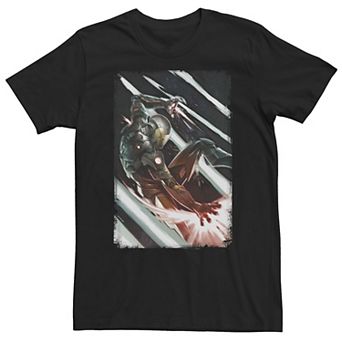 Big & Tall Marvel Iron Man Leap of Faith Power Blast Tee